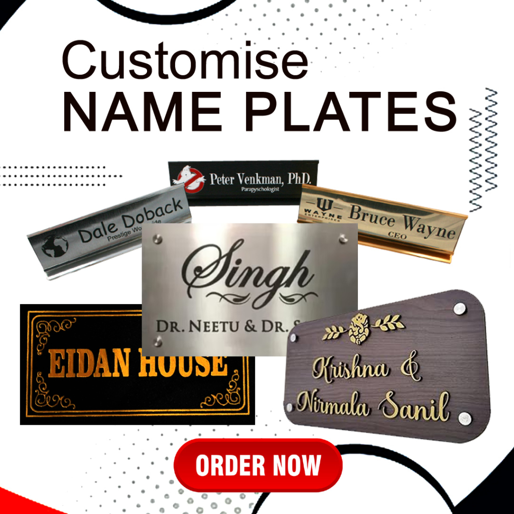 customise name plates