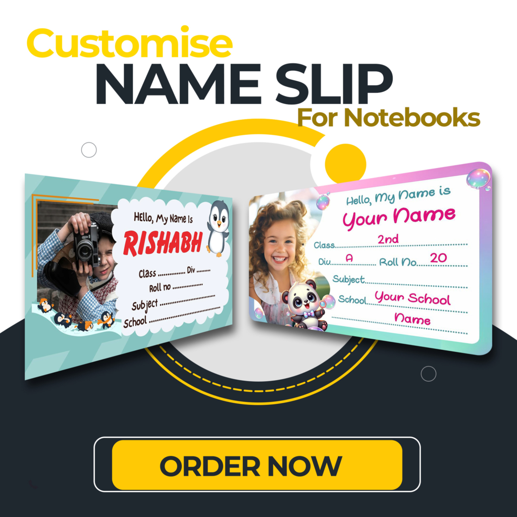 customise name slip