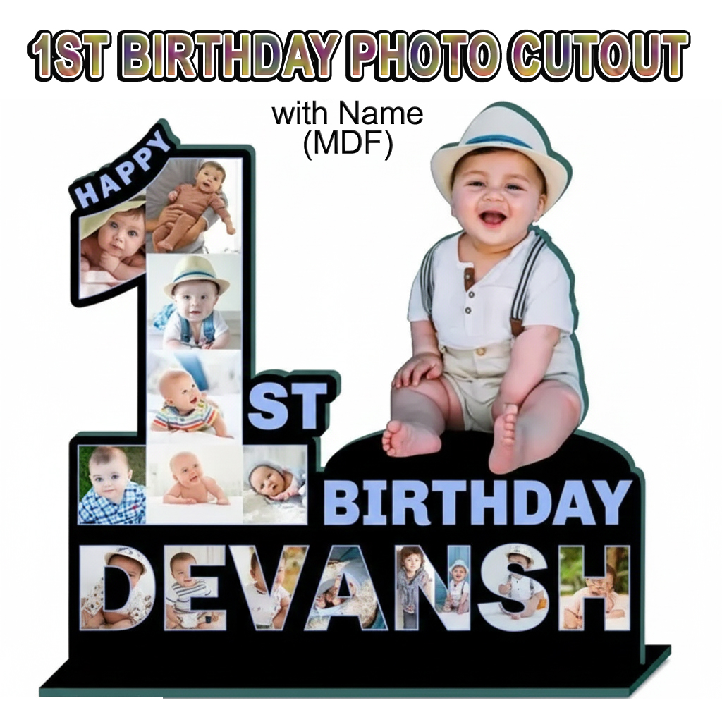 1st birthday photo frame