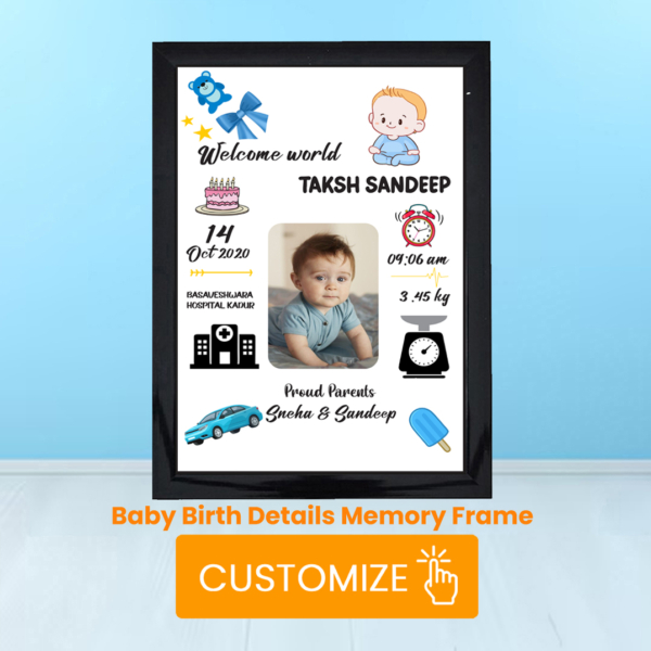 Personalized Birth Info Photo Frame Design-10