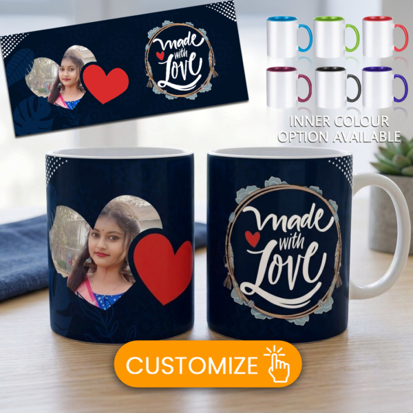 Home 28 2 heart MADE WITH LOVE mug mug design