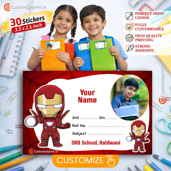School notebook name label sticker d-31