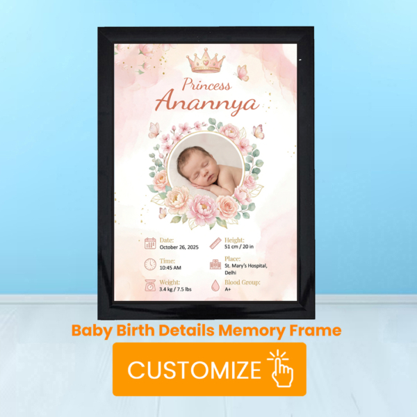 Personalized Birth Info Photo Frame Design-12
