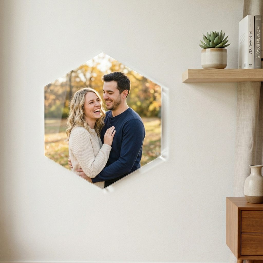 hexagon acrylic photo