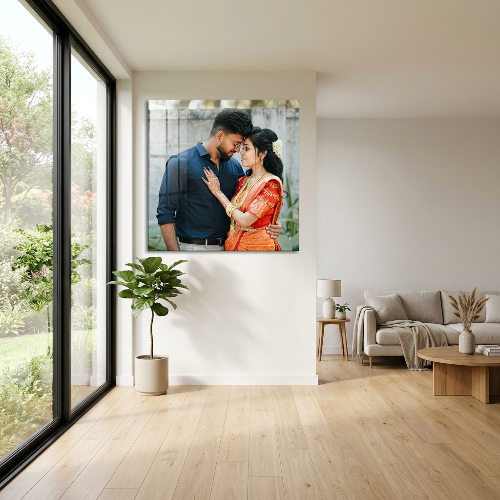 Square acrylic photo frame